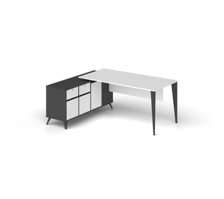 Exen Etejerli Ofis ve Büro Masası 165 cm